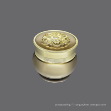 15G 20G 30G Gol vide rond Prêt à expédier double mur en acrylique Jar 20 ml 50 ml Plastique Gold Fancy Lotion